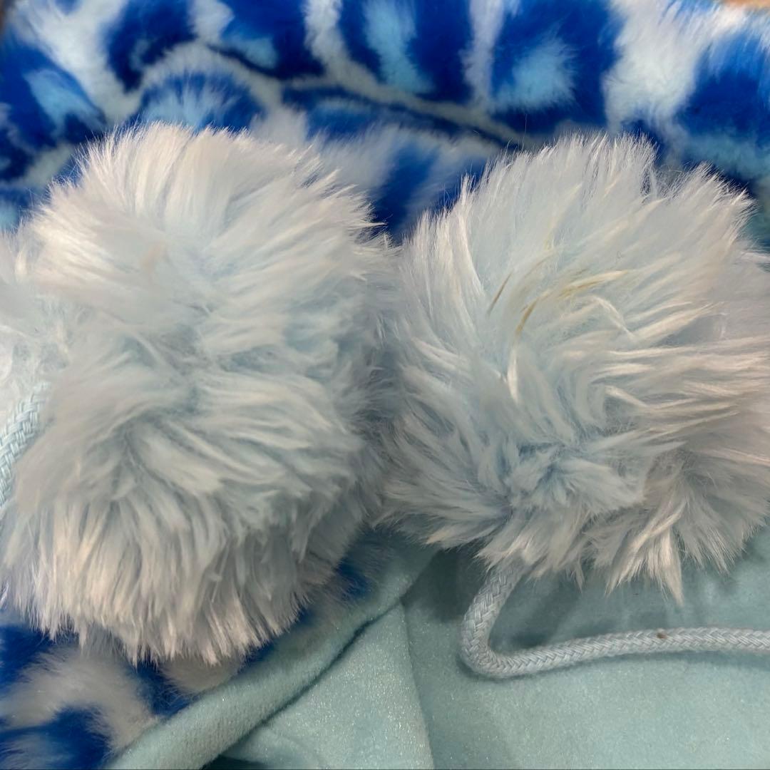 ディズニー ファンキャップ 青 ヒョウ柄 - メルカリ