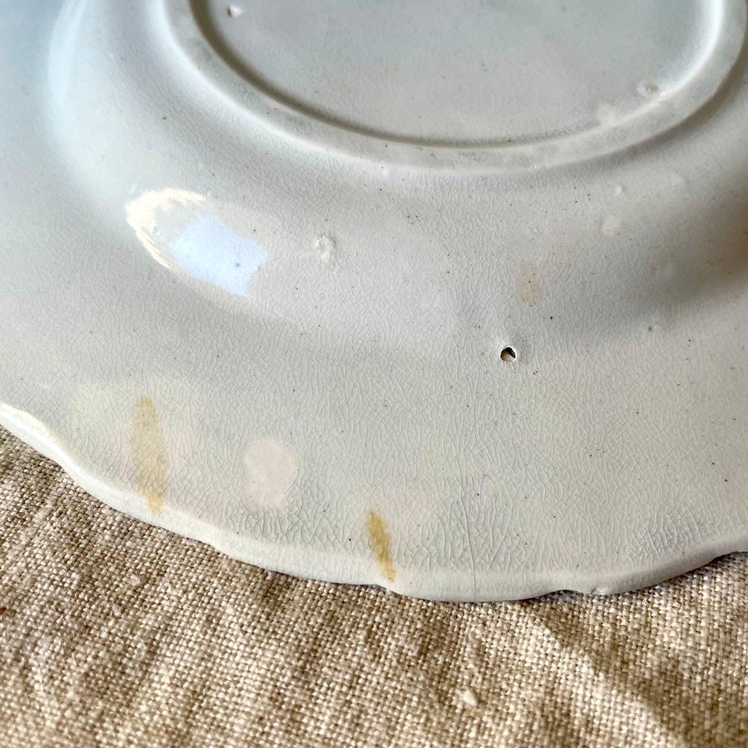 アーピ 様専用 19世紀初頭マーガレットレリーフプレートフランス