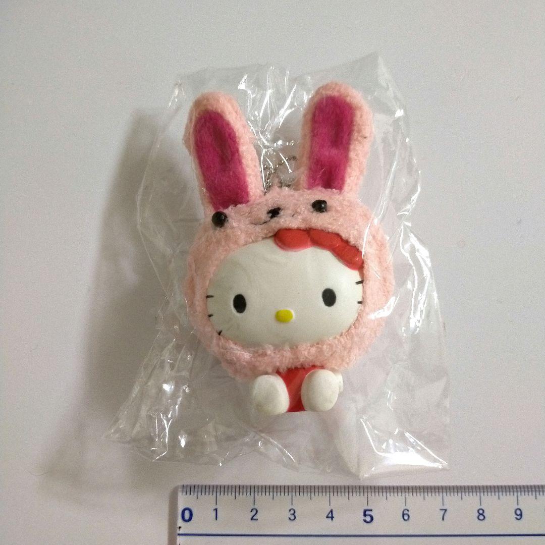 ハローキティ うさぎ 着ぐるみ マスコット ストラップ レトロ - メルカリ