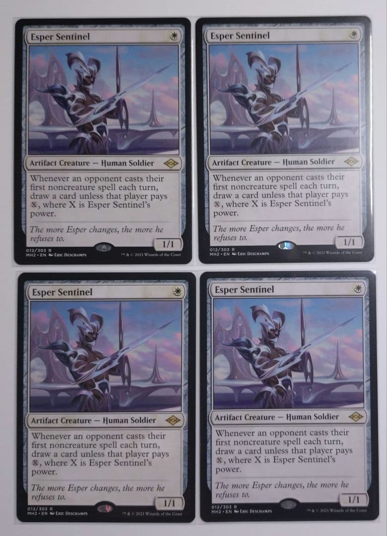 MTG エスパーの歩哨 Esper Sentinel 英語版 4枚