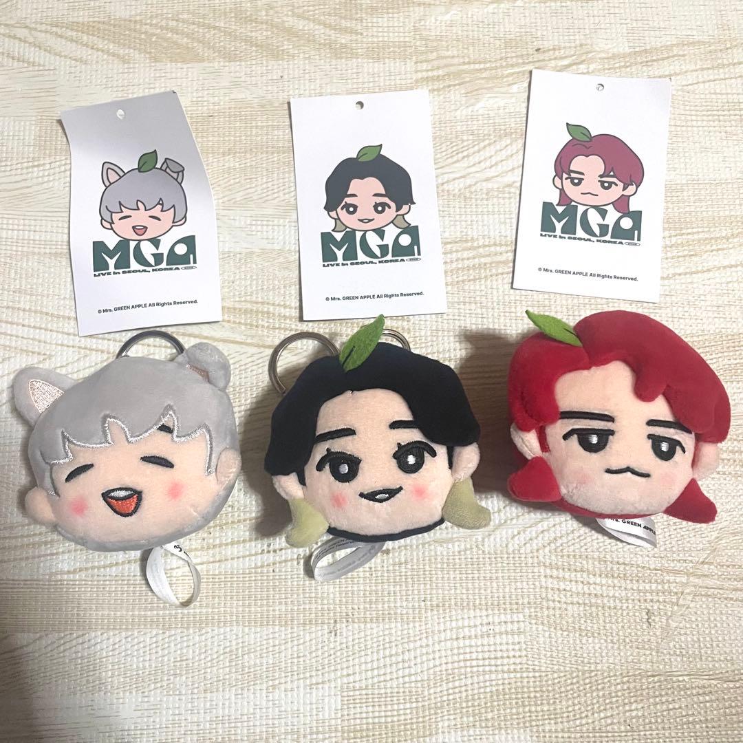 ミセスグリーンアップル ソウル ぬいぐるみキーホルダー 3人セット ミセスグリーンアップル ぬいぐるみ マスコット キーホルダー セット