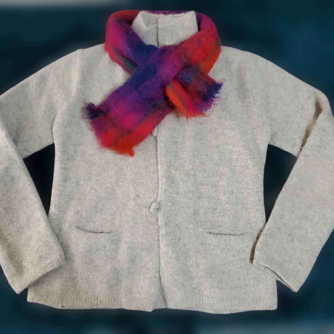 45R　アルパカ カーディガン ＊♪︎再最値下♪︎着るなら今でショ♡ アルパカ混ニットカーディガン | PUAL CE CIN(ピュアルセシン