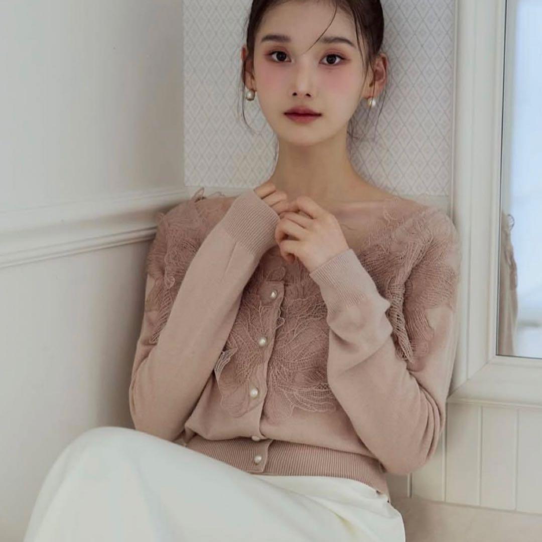 最安値 新品未使用 polaura ポローラ レースフリルカーディガン - メルカリ