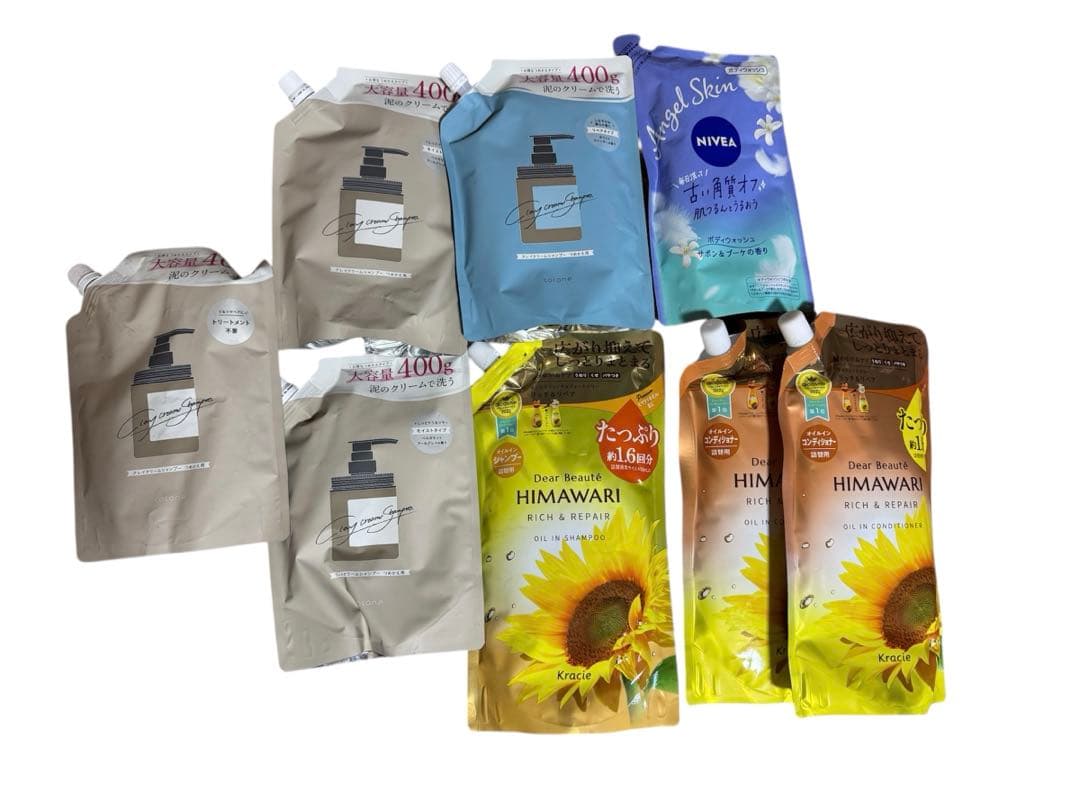 大容量 ひまわり香 シャンプー 泥クリーム　ボディーソープセット　写真要確認