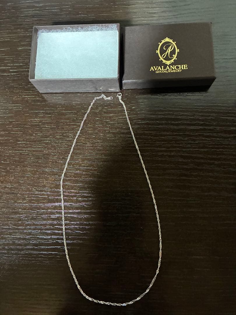 AVALANCHE 10Kホワイトゴールド ネックレス40cm