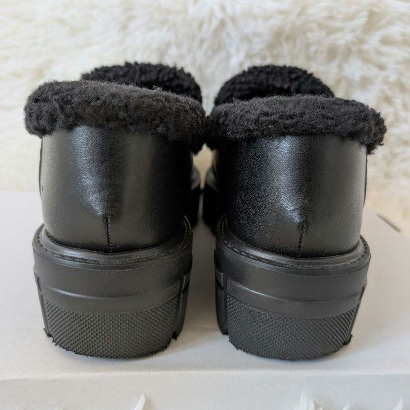 ヒルズアヴェニュー ボア 厚底 ローファー タンクソール ストーミ