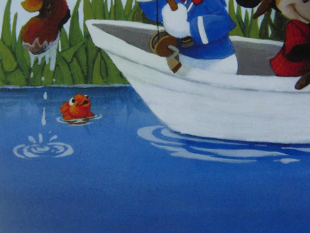 メリッサ・スーバー、【Gone Fishing】、希少な額装用画集より、状態良好