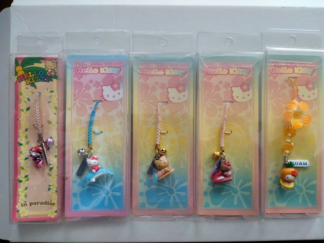 ハローキティ ストラップ 5個セット　グアム・サイパン ハローキティ キーホルダー ストラップ ご当地 グアム サイパン - メルカリ