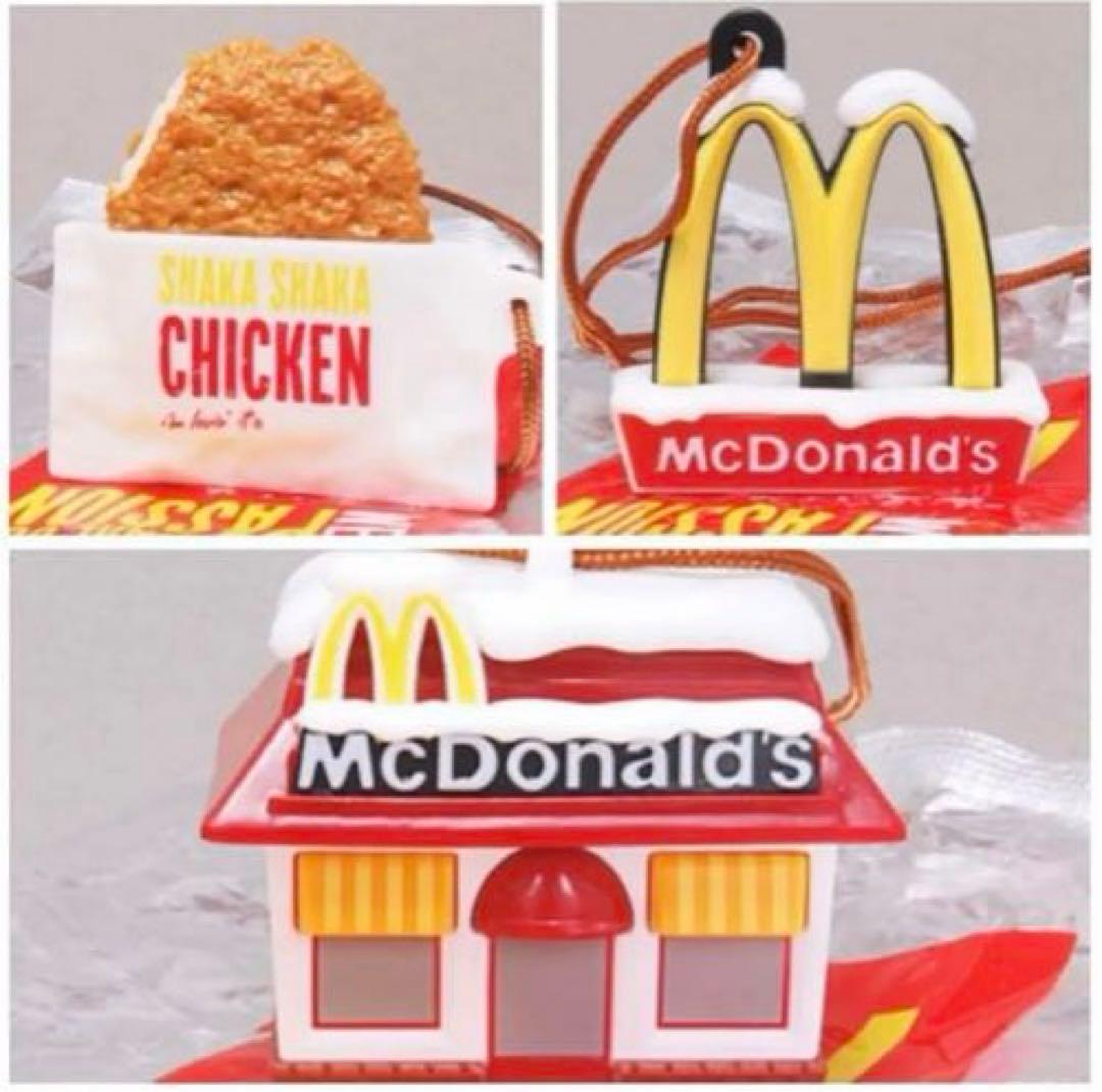 マクドナルド特製フードストラップ3種セット冬仕様2010年iCon'BOX同梱