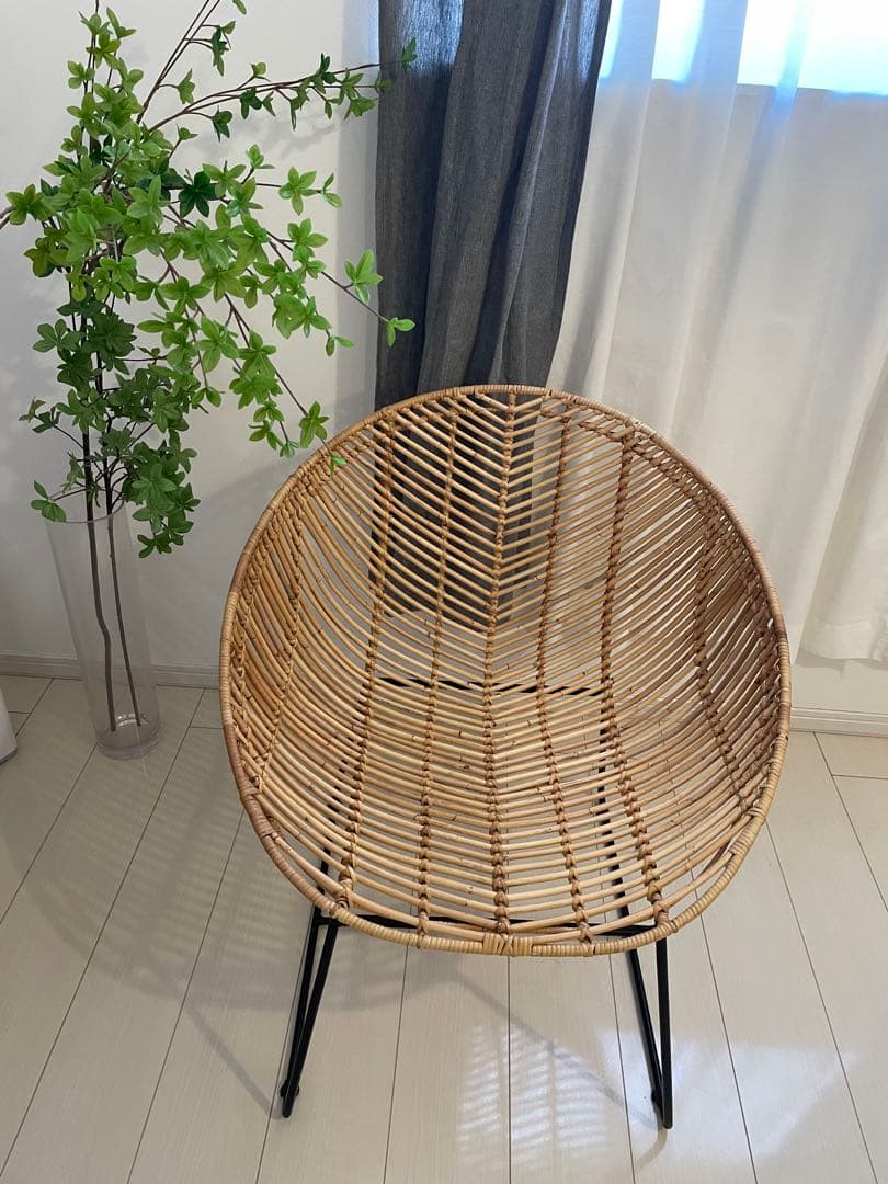 フランフラン　ラタンチェア　ナチュラル