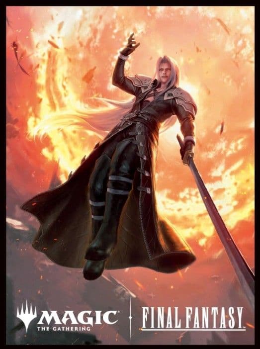 MTG ファイナルファンタジー/FF7 スリーブ ☆ セフィロス メテオ降臨