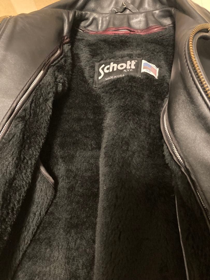 ゆうこりん様専用【極美品】Schott 643Eレザージャケット38 - メルカリ