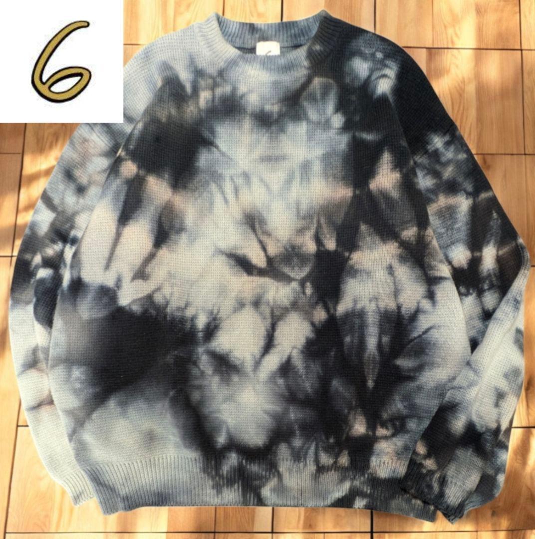 6 ROKU DYE KNIT PULLOVER ニット カシミヤ 小松菜奈着用