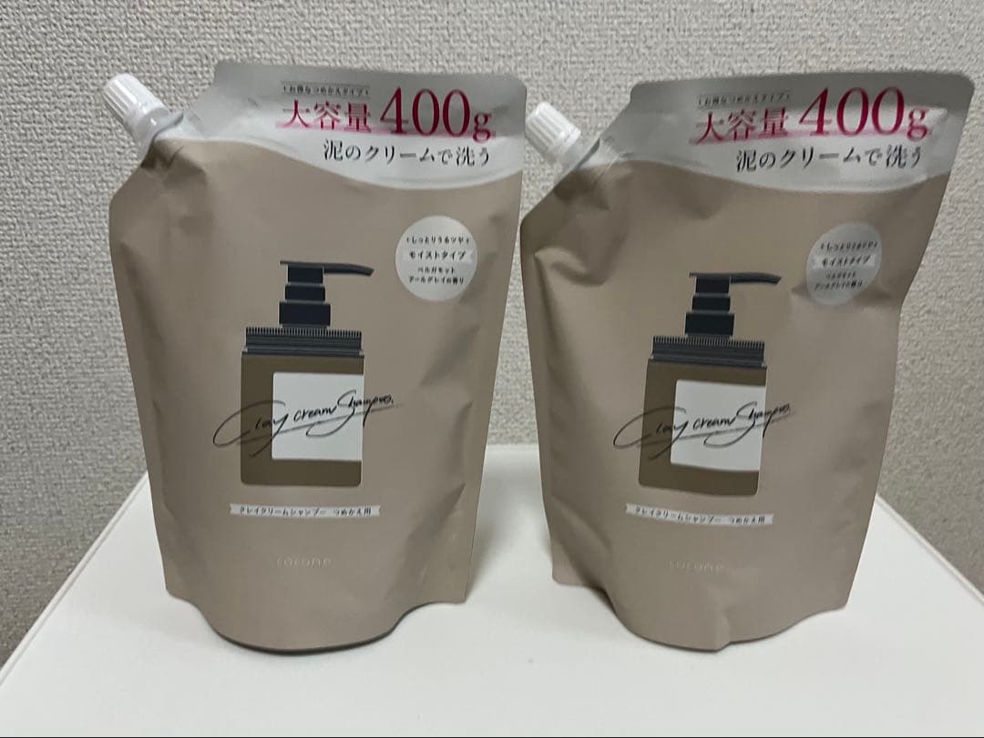 新ボトル‼️ cocone シャンプー 本体400g 詰め替え400g×2個