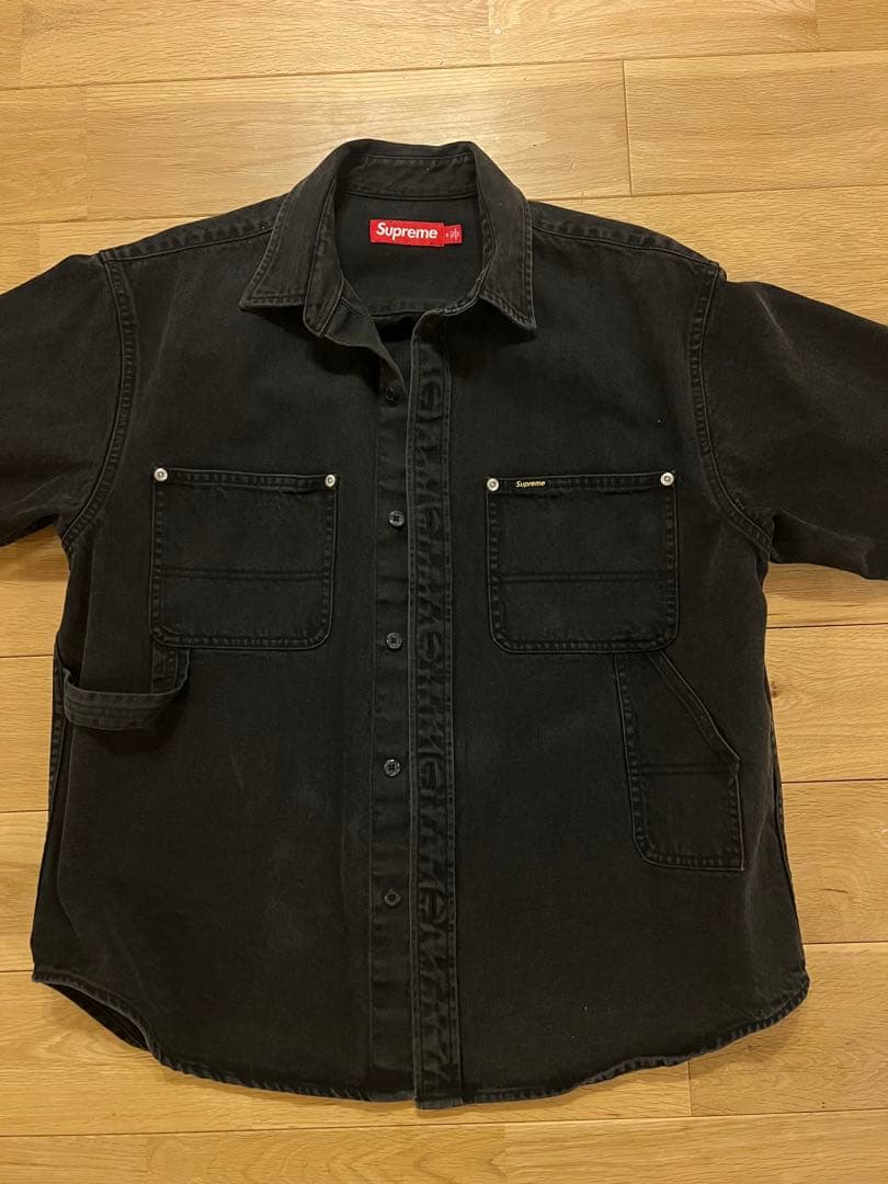 SUPREME Loose Fit Denim Painter Shirt - メルカリ