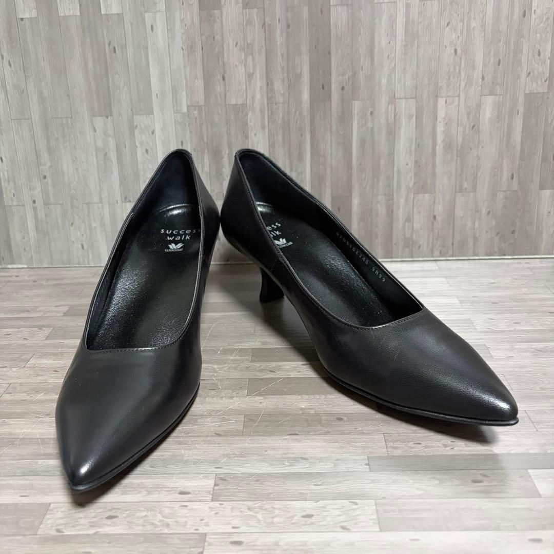 ワコール Wacoal success walk ブラック パンプス 24cm - メルカリ