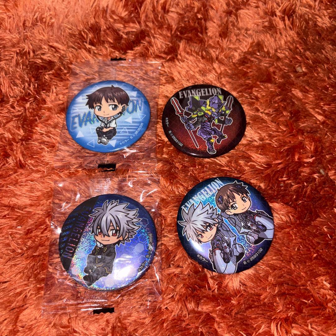 エヴァンゲリオン ガチャガチャ 缶バッジ カヲル シンジ - メルカリ
