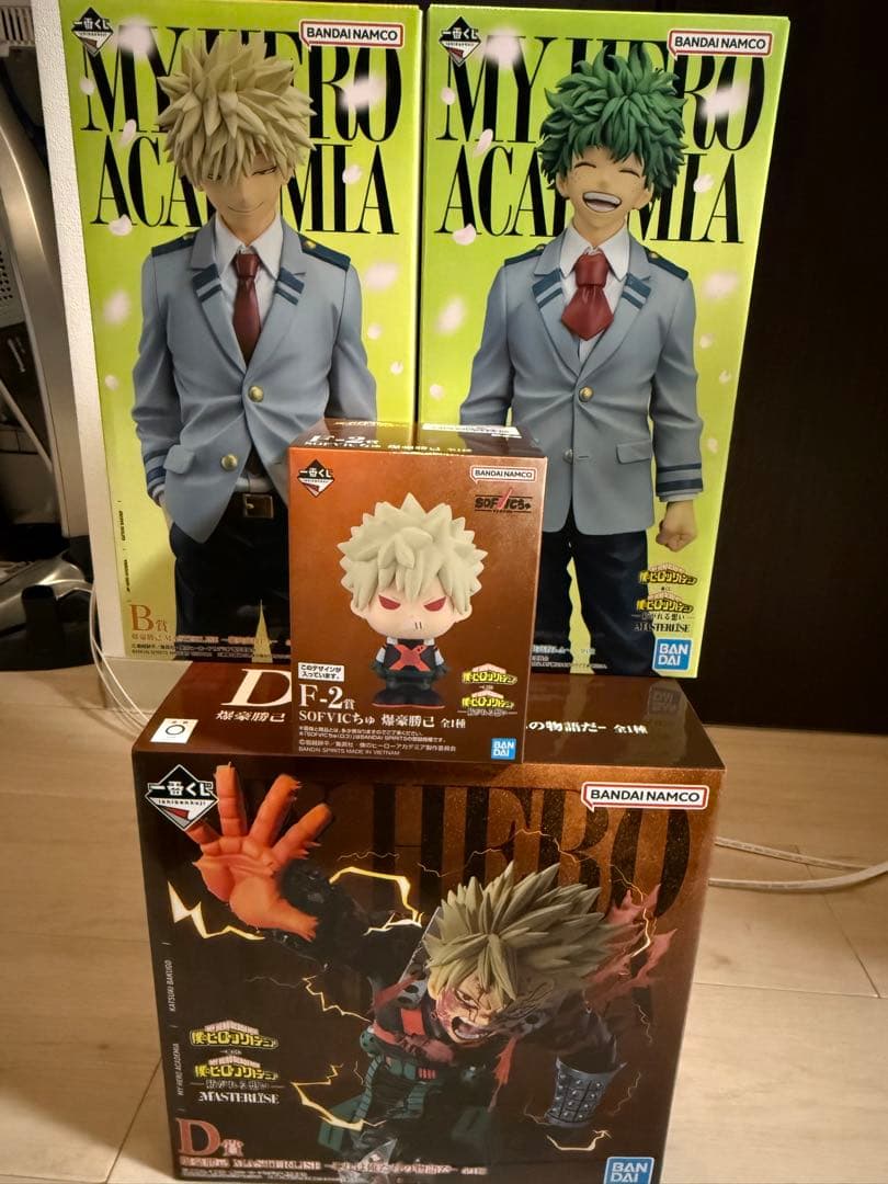 一番くじ　ヒロアカ　紡がれる想い　A賞 出久　B賞 爆豪　D賞 Fー2賞 セット