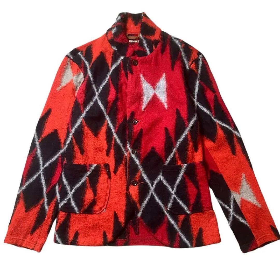 【希少】90’s KAPITAL ネイティブ柄 ジャケット ウールジャケット