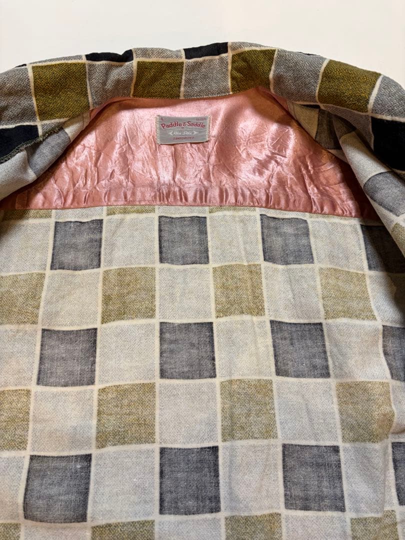 希少良品】50sビンテージ Saddle & Paddleプリントネルシャツ - メルカリ