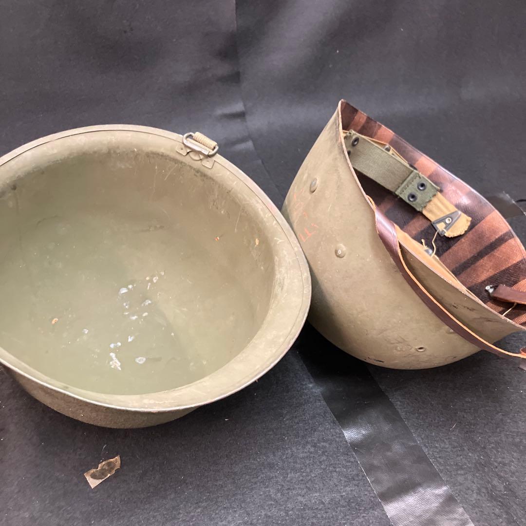 H*Q様 米軍 実物 二次戦 ナム戦 空挺M1ヘルメット シェル