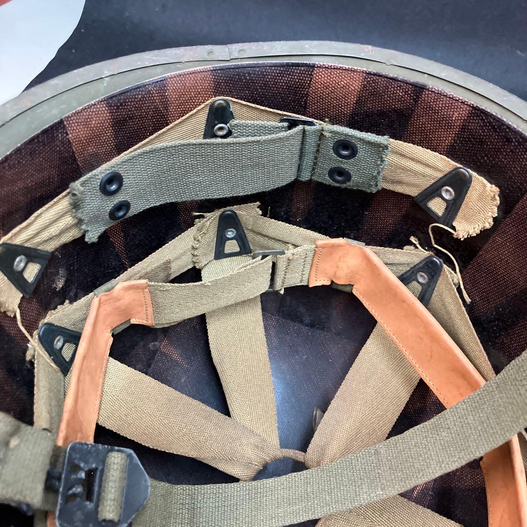 H*Q様 米軍 実物 二次戦 ナム戦 空挺M1ヘルメット シェル