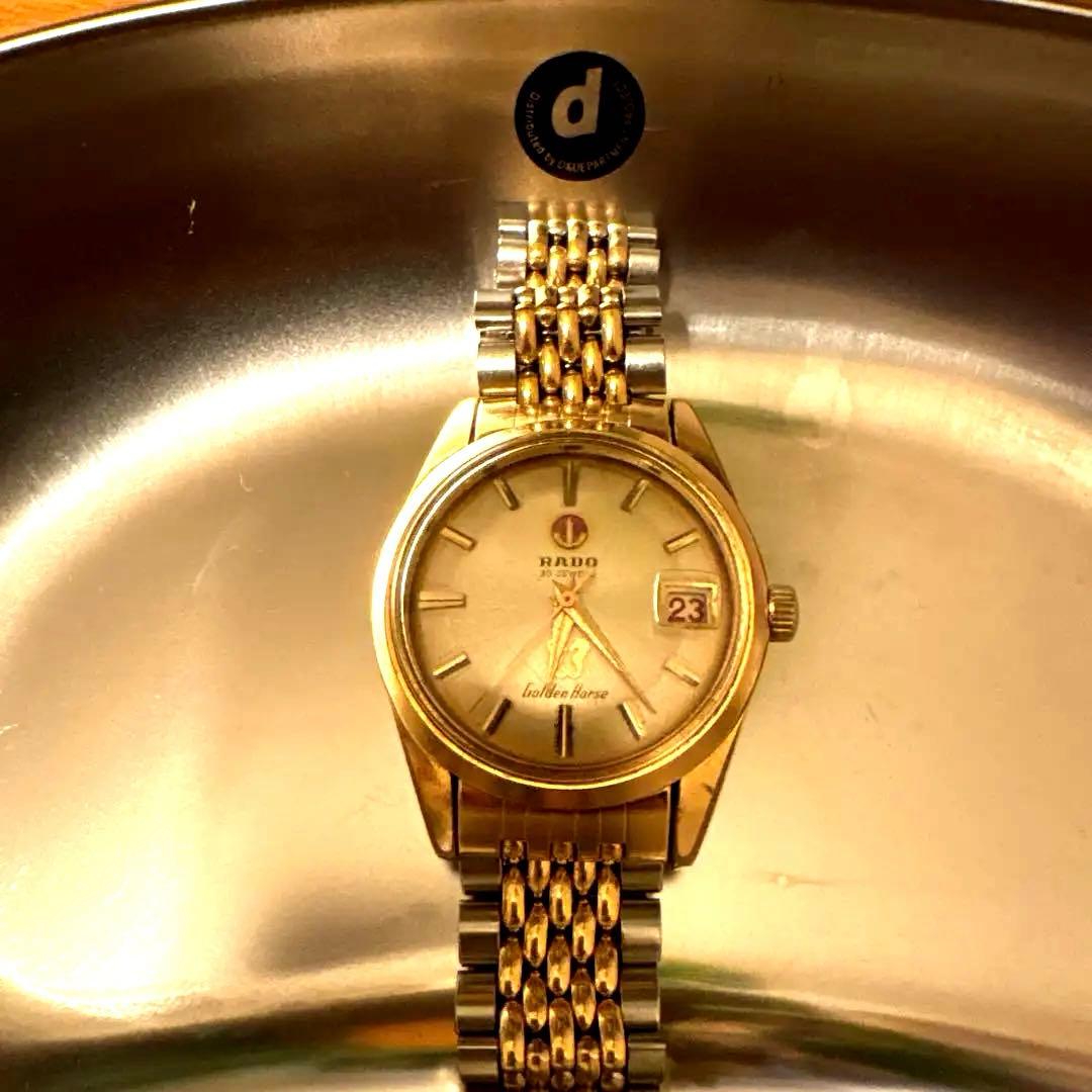 RADO ラドー ゴールド 時計 日付表示 ゴールデンホース自動巻き腕時計