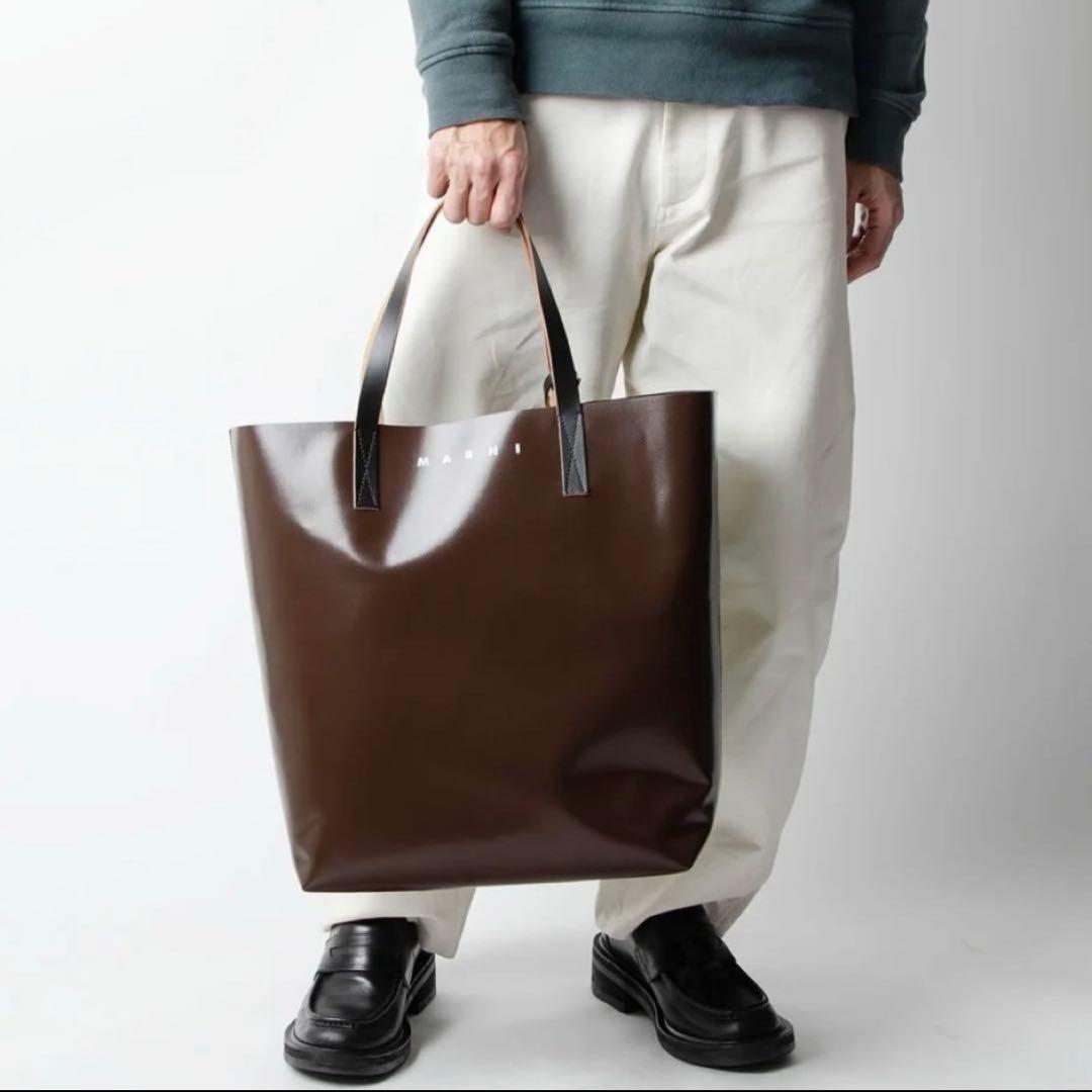 希少』MARNI PVC TRIBECA HORIZONTAL TOTE BAG