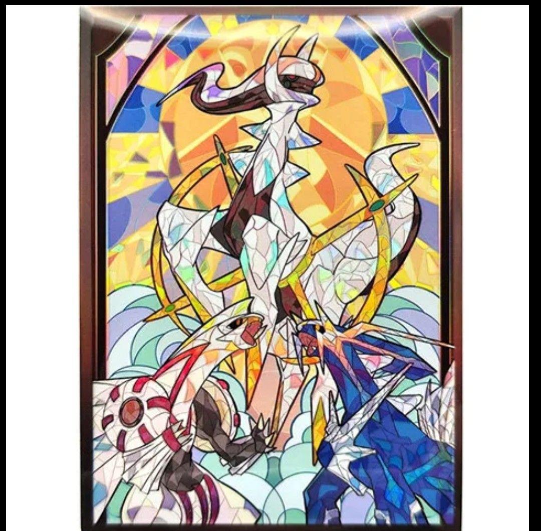 スリーブ ポケカ アルセウス ディアルガ パルキア ステンドグラス