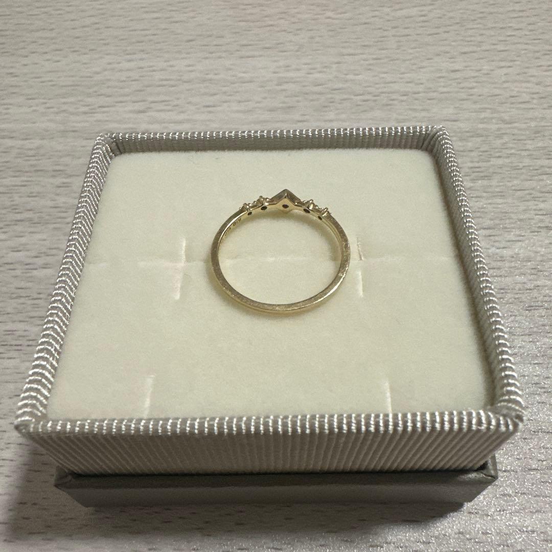 【ete】指輪　９号　10金　0.05ct