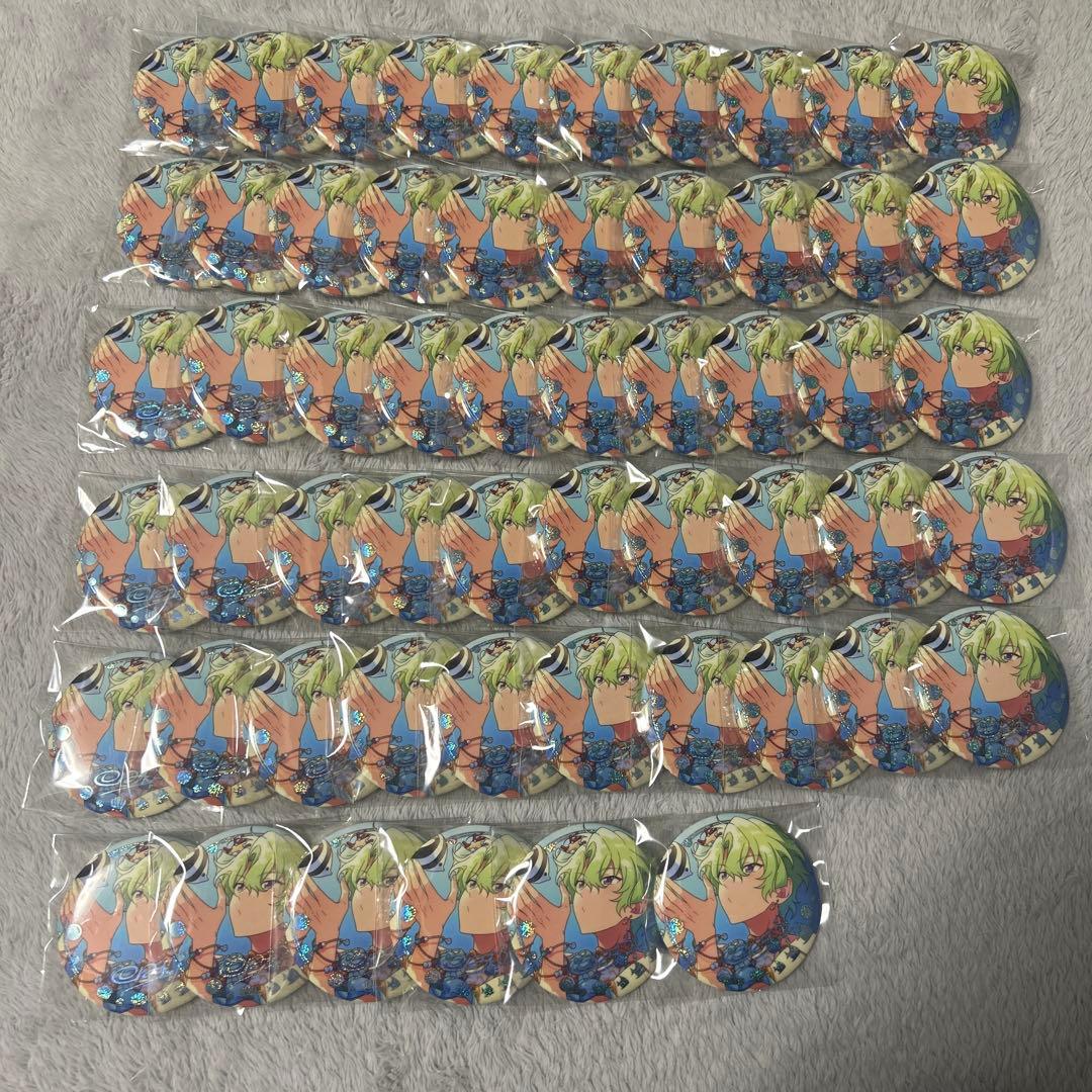 巴日和 あんスタ 招募缶バッジ 中国缶 テーマスカウト