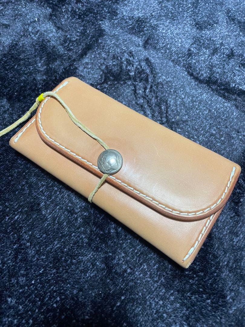 goro's ゴローズ 長財布 goro's（ゴローズ） コンチョ付 レザー ロングウォレット 三つ折り長