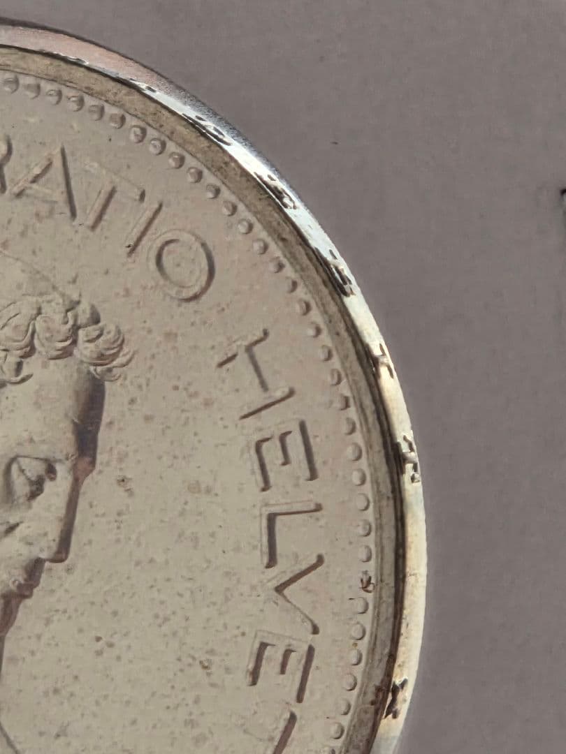 稀少 完全未使用)スイス連邦 農夫像 5フラン銀貨 1965 B - メルカリ