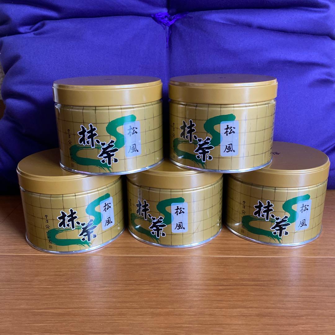 宇治 山政小山園 抹茶 松風 缶入 150g 5缶 小山園