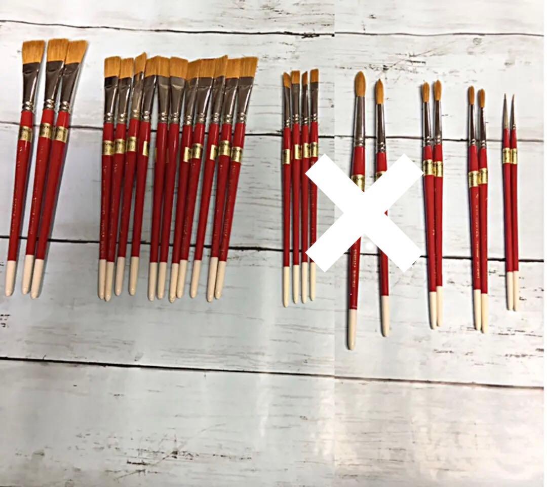 ヌーベル油絵、アクリル画筆。