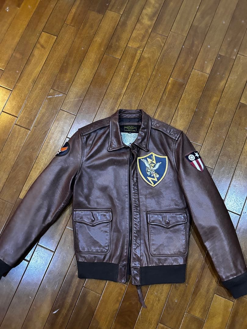 80s AVIREX TYPE A-2 レザージャケット 38