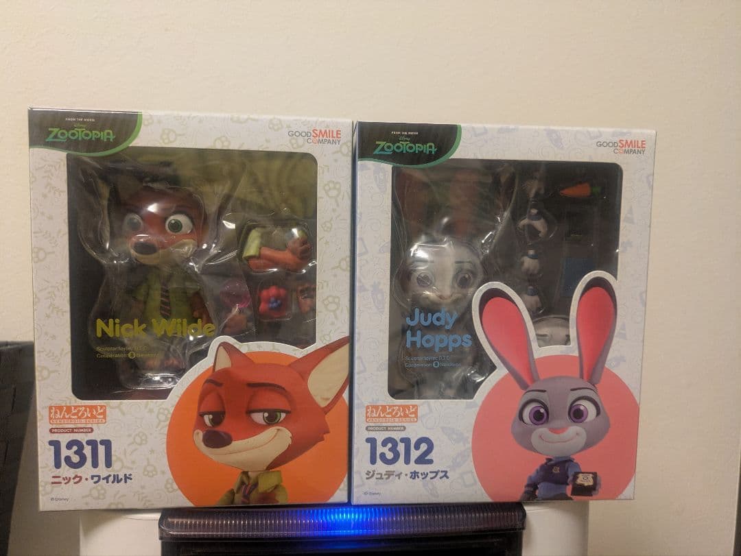 ズートピア フィギュア ニック・ワイルド & ジュディ・ホップス　ねんどろいど