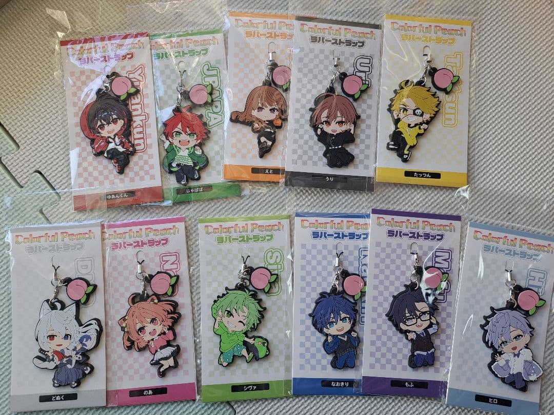 カラフルピーチ　ラバーストラップ　まとめ売り