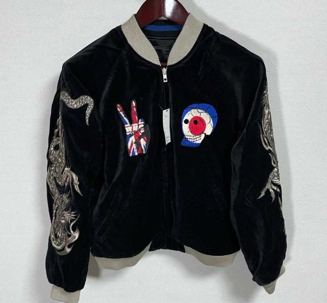 the who 別珍 ベロア リバーシブル スカジャン スーベニアジャケット