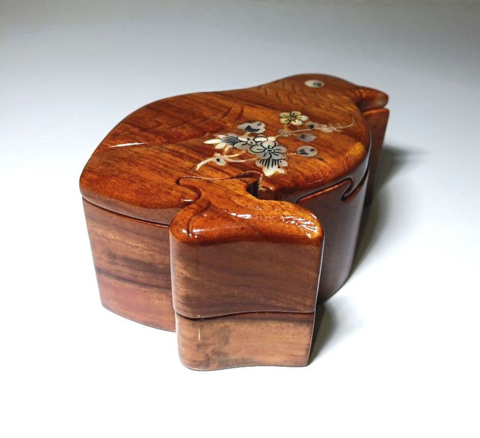鳥のからくり箱（螺鈿細工）宝石箱 - メルカリ