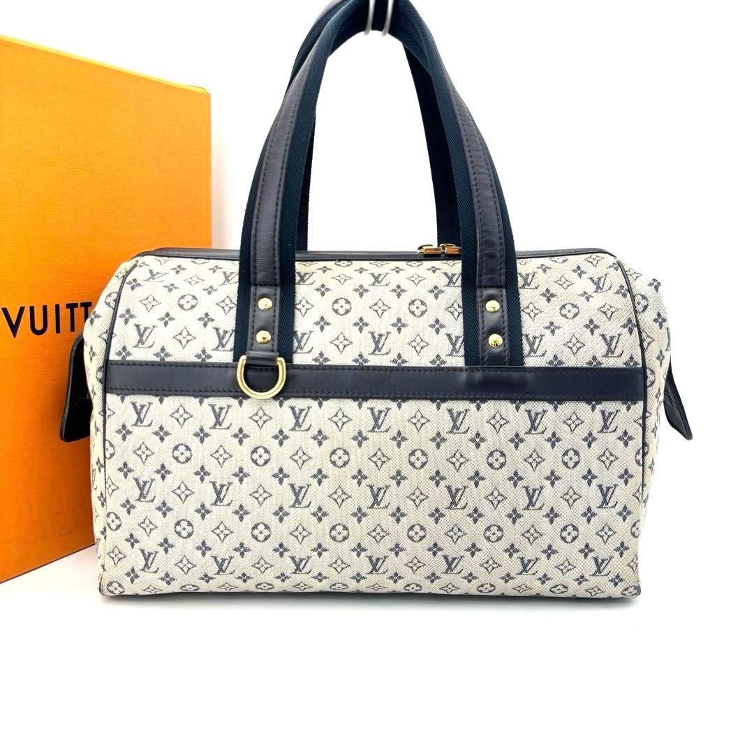 ▽LOUIS VUITTON モノグラムミニ ジョセフィーヌGM ブルー