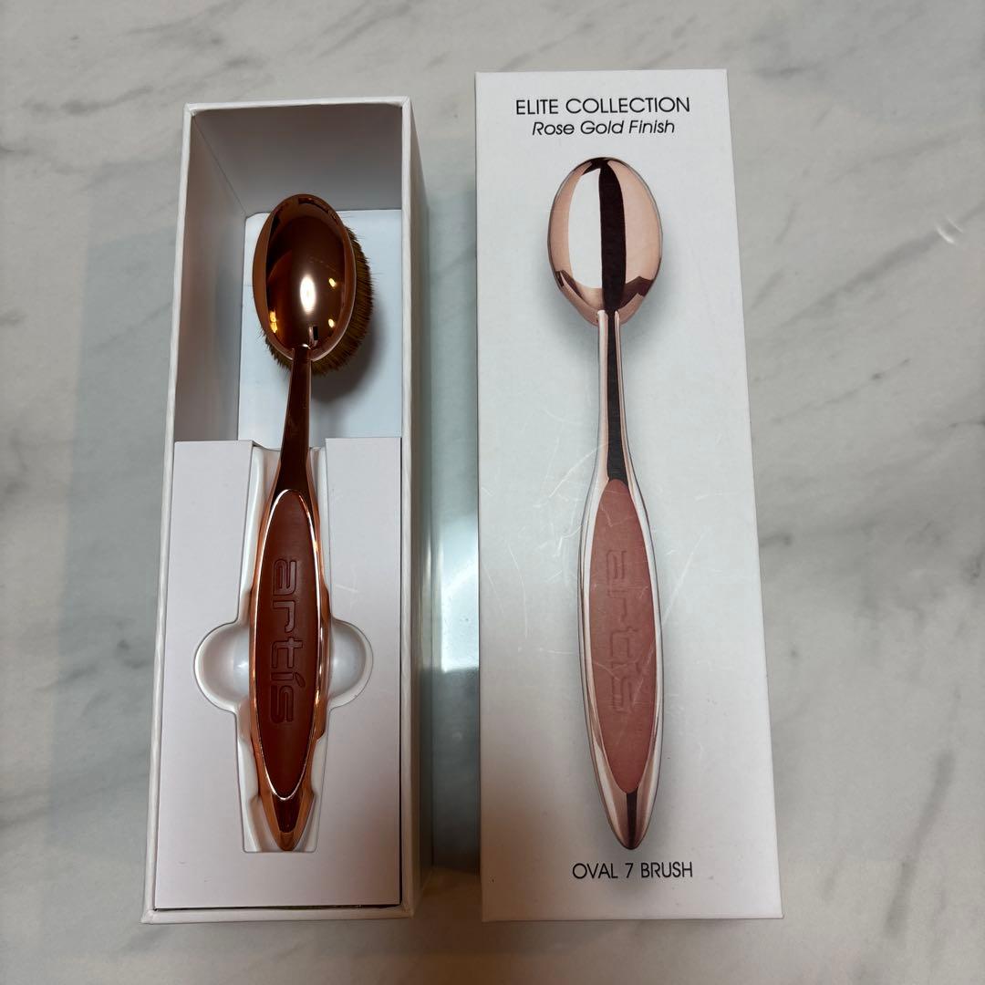 artis メークアップブラシ オーバル7 ローズ