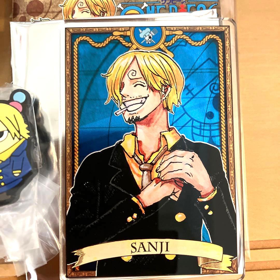ワンピース サンジ まとめ売り ステータスカード 輩缶バッジ 子供時代