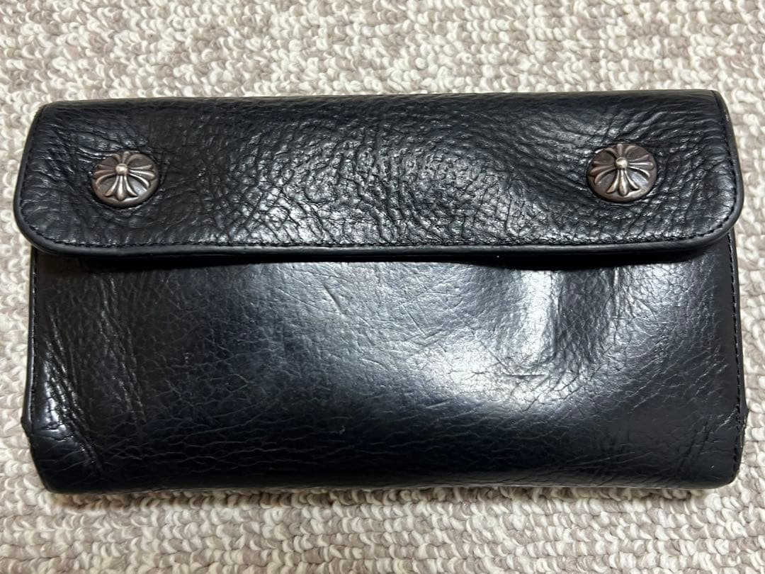 クロムハーツ CHROME HEARTS ウェーブウォレット ジップ破損