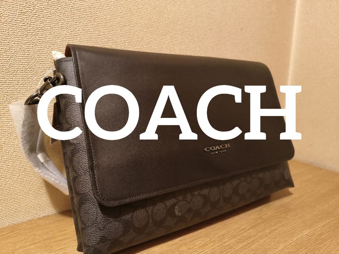 新品 コーチ メッセンジャーバッグ 本革