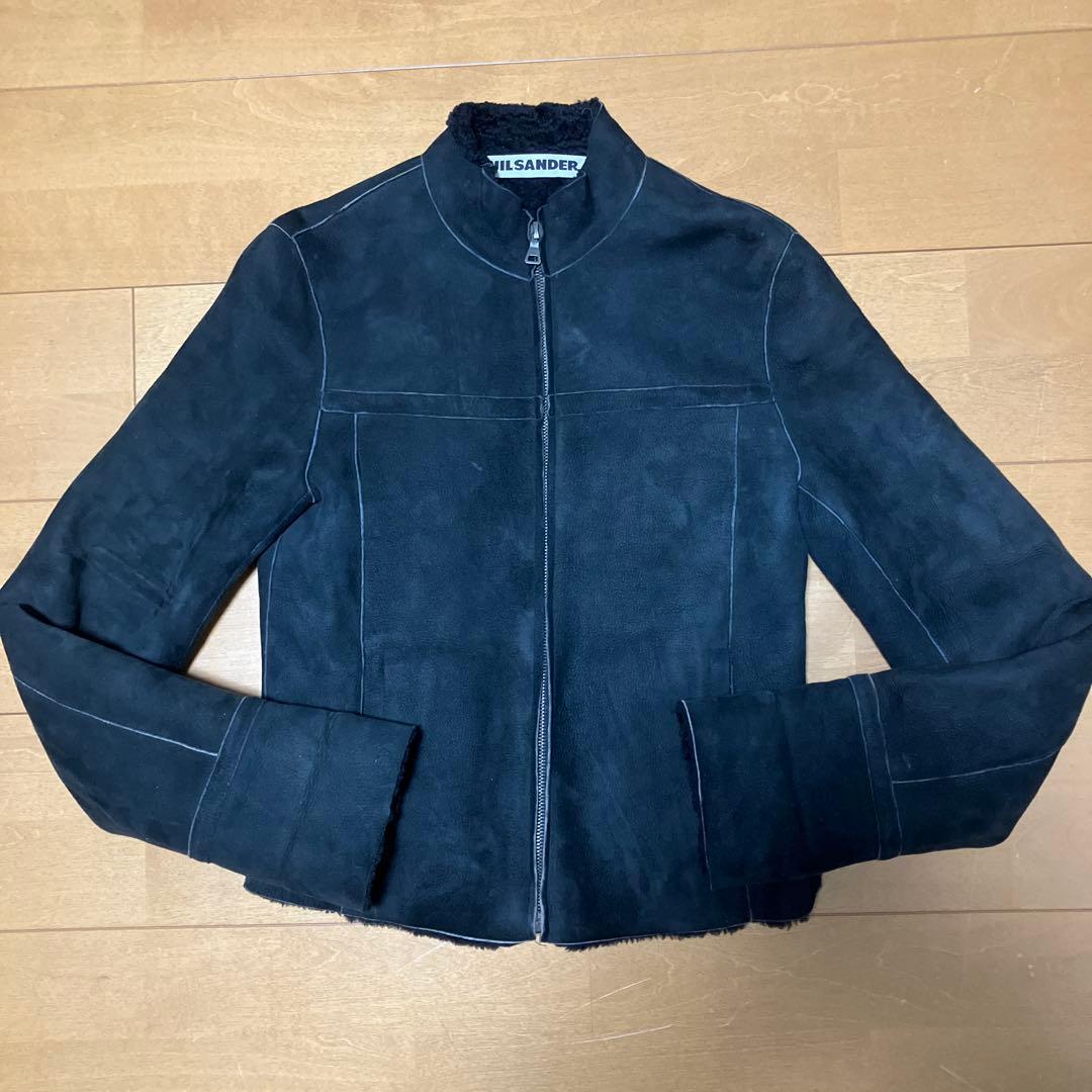 JIL SANDER ムートンレザージャケットarchive モードダークウェア