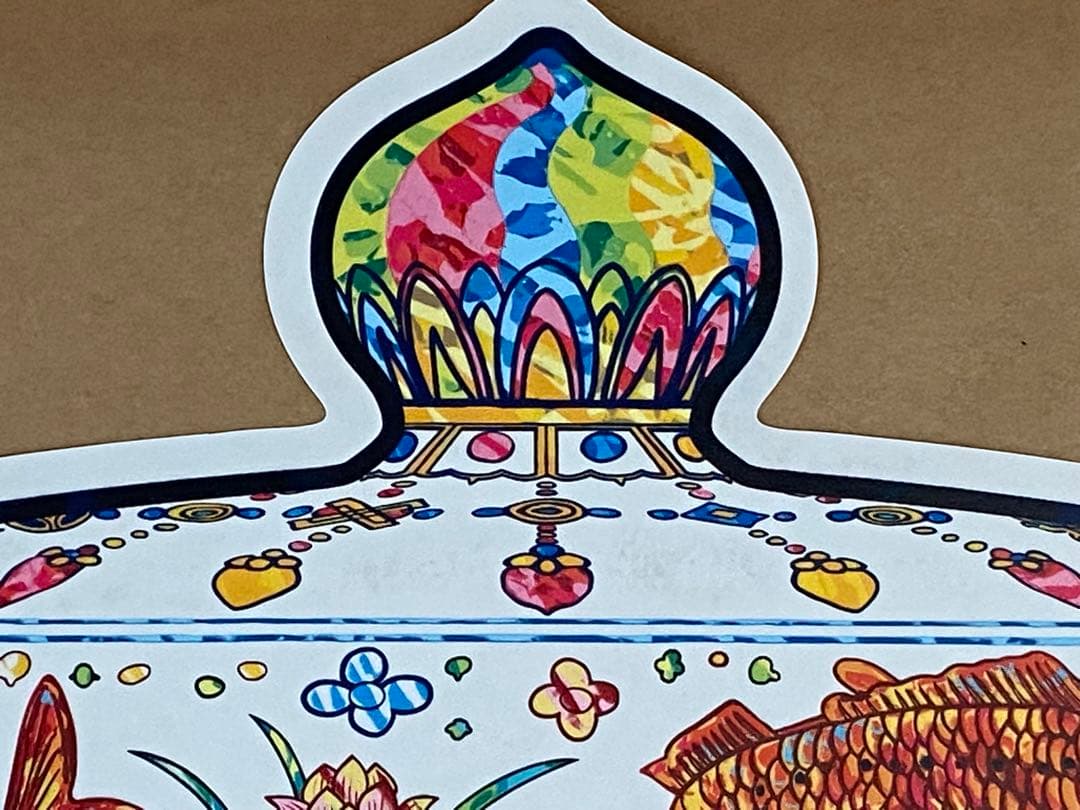 新品 魚藻荷蓮紋蓋罐 明嘉靖朝 景德鎮五彩瓷 村上隆 絵画 1枚 - メルカリ