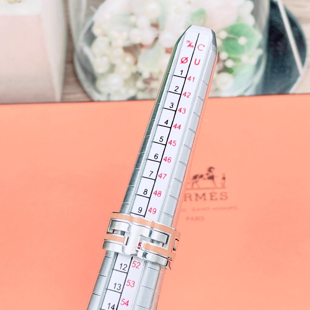 ◇エルメス◇新品仕上済 ムーヴ ムーブアッシュ リング オレンジ 11号