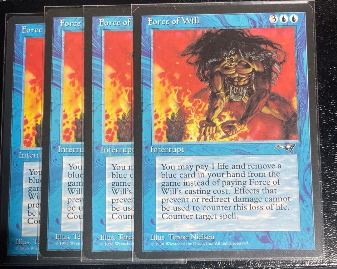 《意志の力/Force of Will》[ALL] 青U 4枚セット