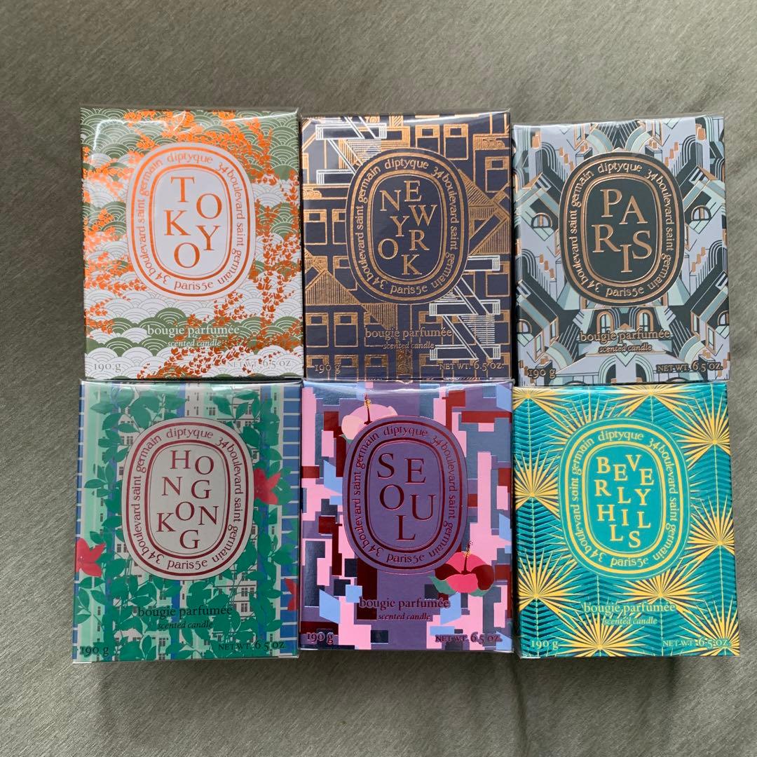 l*a様 diptyque ディプティック 限定シティキャンドル 6ヶ国セット1